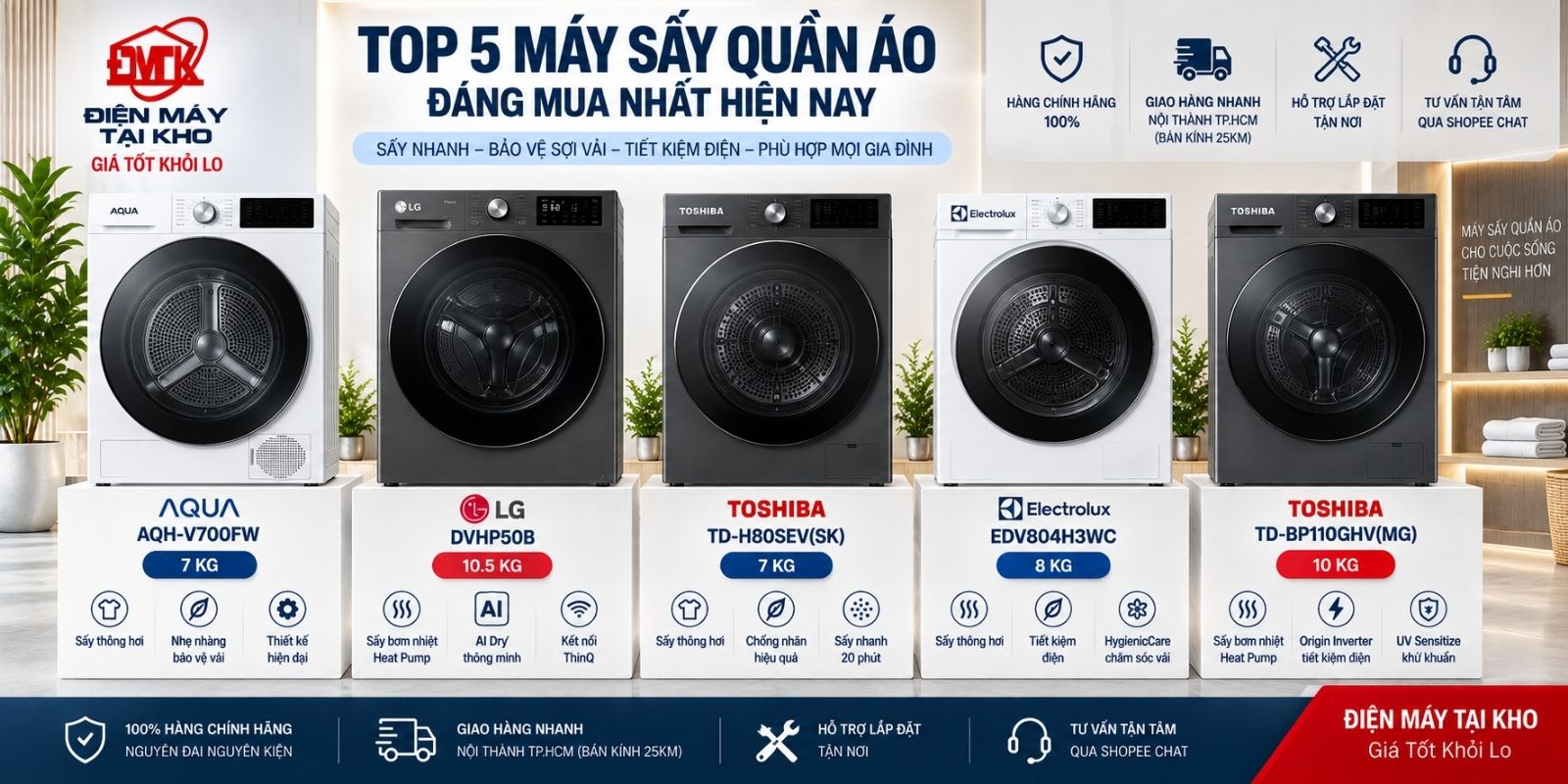 Máy Sấy Quần Áo Loại Nào Tốt? Mẫu Nào Đáng Mua Nhất 2026