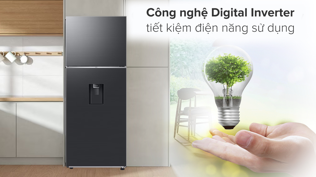 Tủ lạnh Samsung Inverter 382 lít RT38CG6584B1SV được trang bị công nghệ tiết kiệm điện