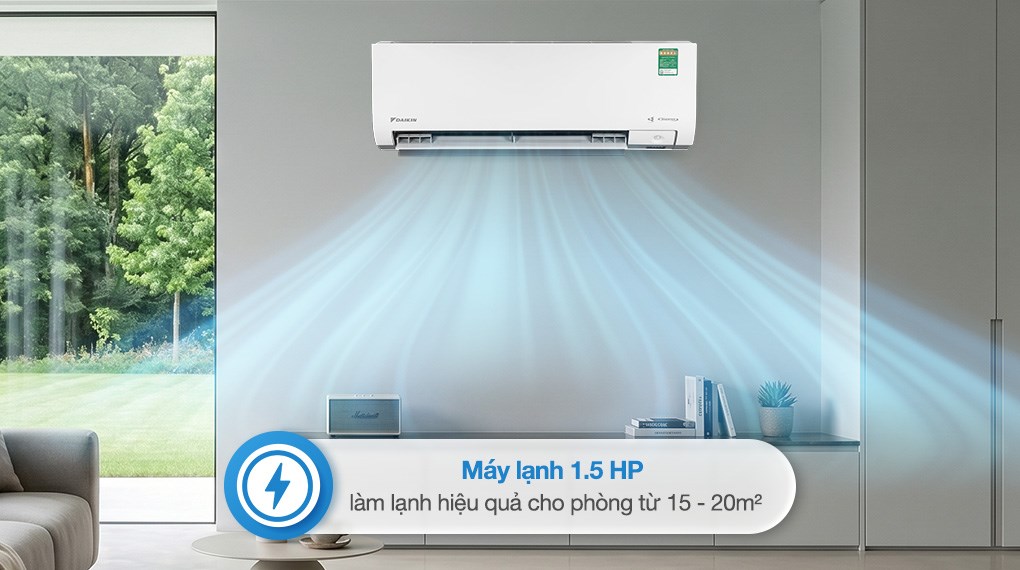 Máy lạnh Daikin Inverter 1.5 HP FTKM35AVMV model 2026