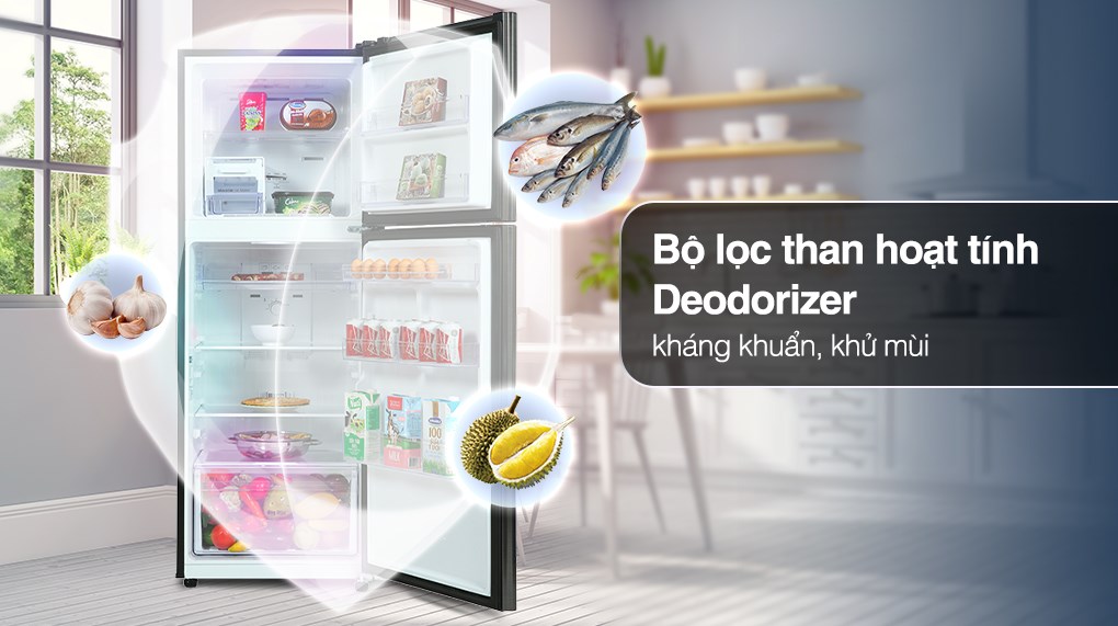 Tủ lạnh Samsung Inverter 302 Lít RT29K503JB1/SV bảo đảm an toàn vệ sinh cho thực phẩm nhờ công nghệ kháng khuẩn, khử mùi hiệu quả