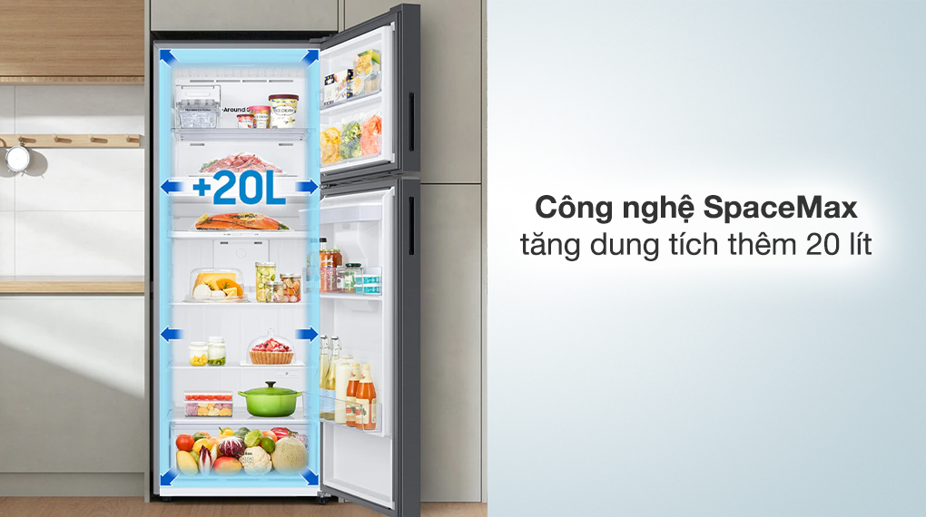 Công nghệ SpaceMax tăng dung tích thêm 20 lít
