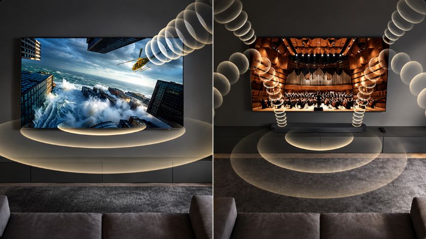 Công nghệ Q-Symphony kết hợp loa TV Samsung UA85U8500H