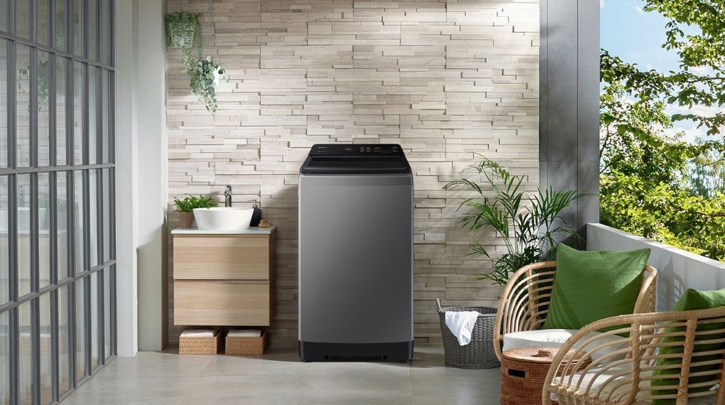 Máy giặt cửa trên Samsung WA40F95E1CSV