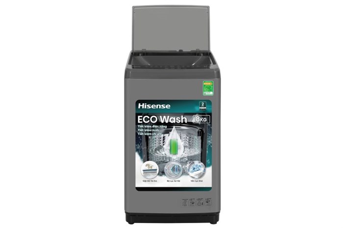 Máy giặt Hisense 8 kg WTZQ8012UT
