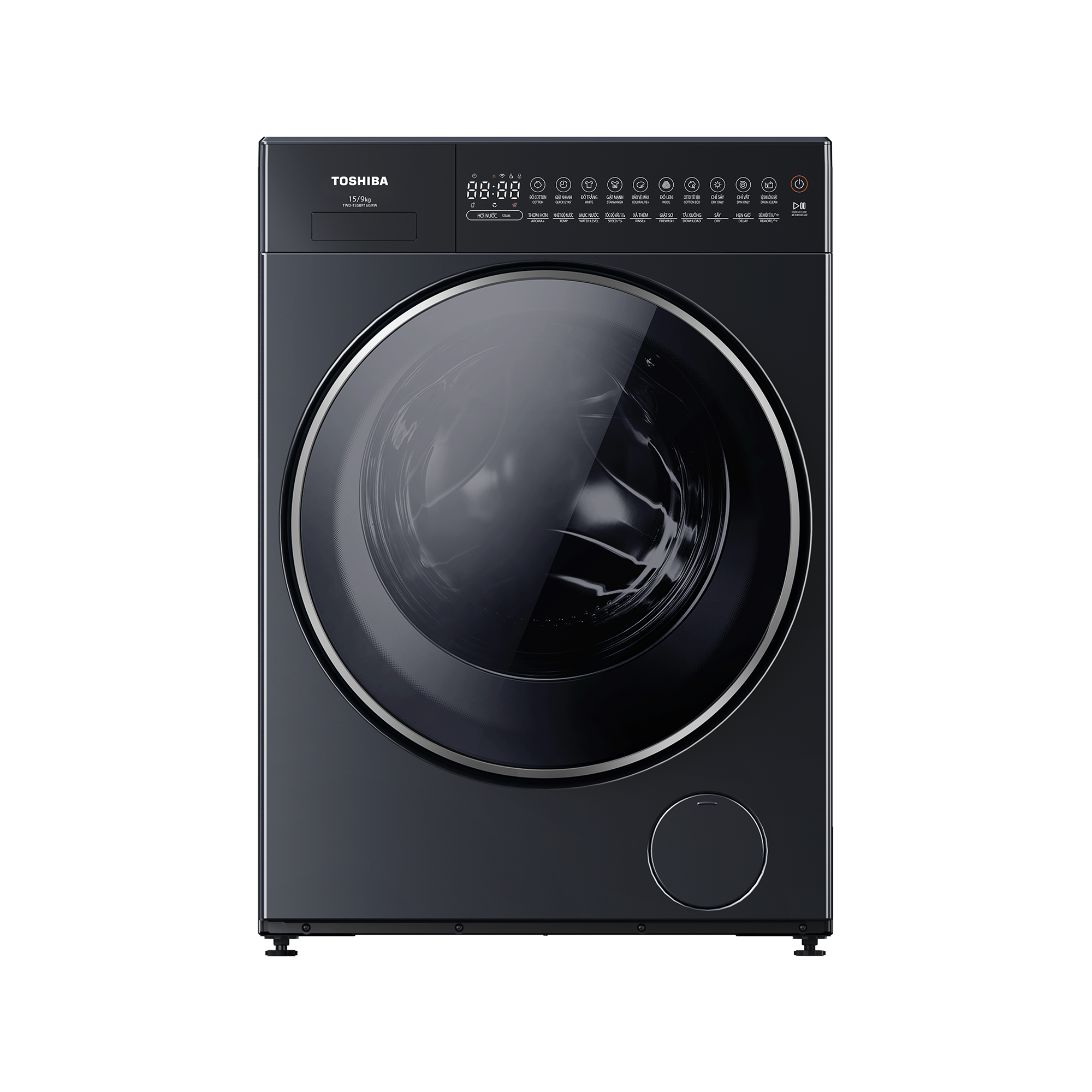 Máy giặt sấy Toshiba Inverter giặt 15 kg - sấy 9 kg TWD-T35BP160MWV(MG)