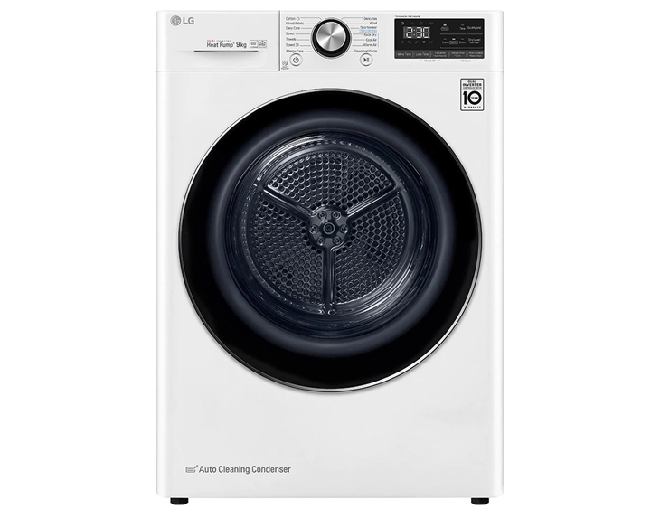 Máy sấy bơm nhiệt LG 9 kg DVHP09W