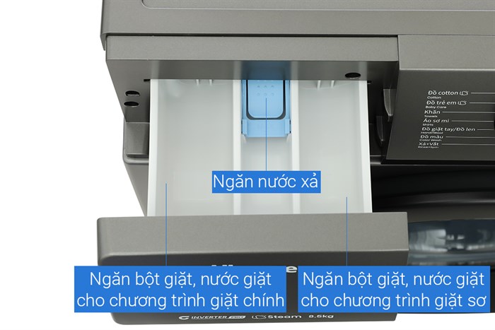 Máy giặt Hisense lồng ngang Inverter 8.5 kg WFQP8523BT