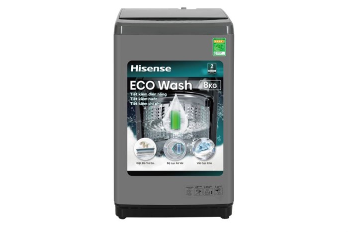 Máy giặt Hisense 8 kg WTZQ8012UT