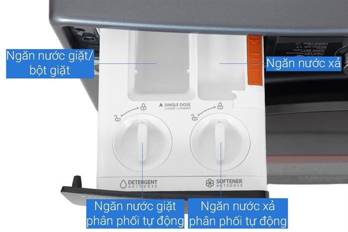 Máy giặt sấy Toshiba Inverter giặt 13 kg - sấy 8 kg TWD-T25BZP140MWV(MG)