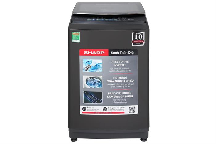 Máy giặt Sharp lồng đứng Inverter 11 kg ES-TM110CD-DS