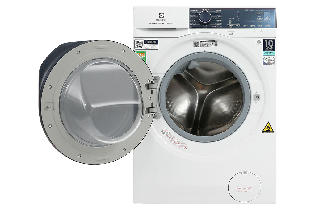 Máy giặt sấy Electrolux UltimateCare 500 Inverter giặt 10 kg - sấy 7 kg EWW1024P5WB