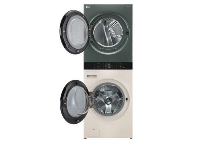 Tháp giặt sấy LG WashTower Inverter giặt 14 kg - sấy 10 kg WT1410NHEG