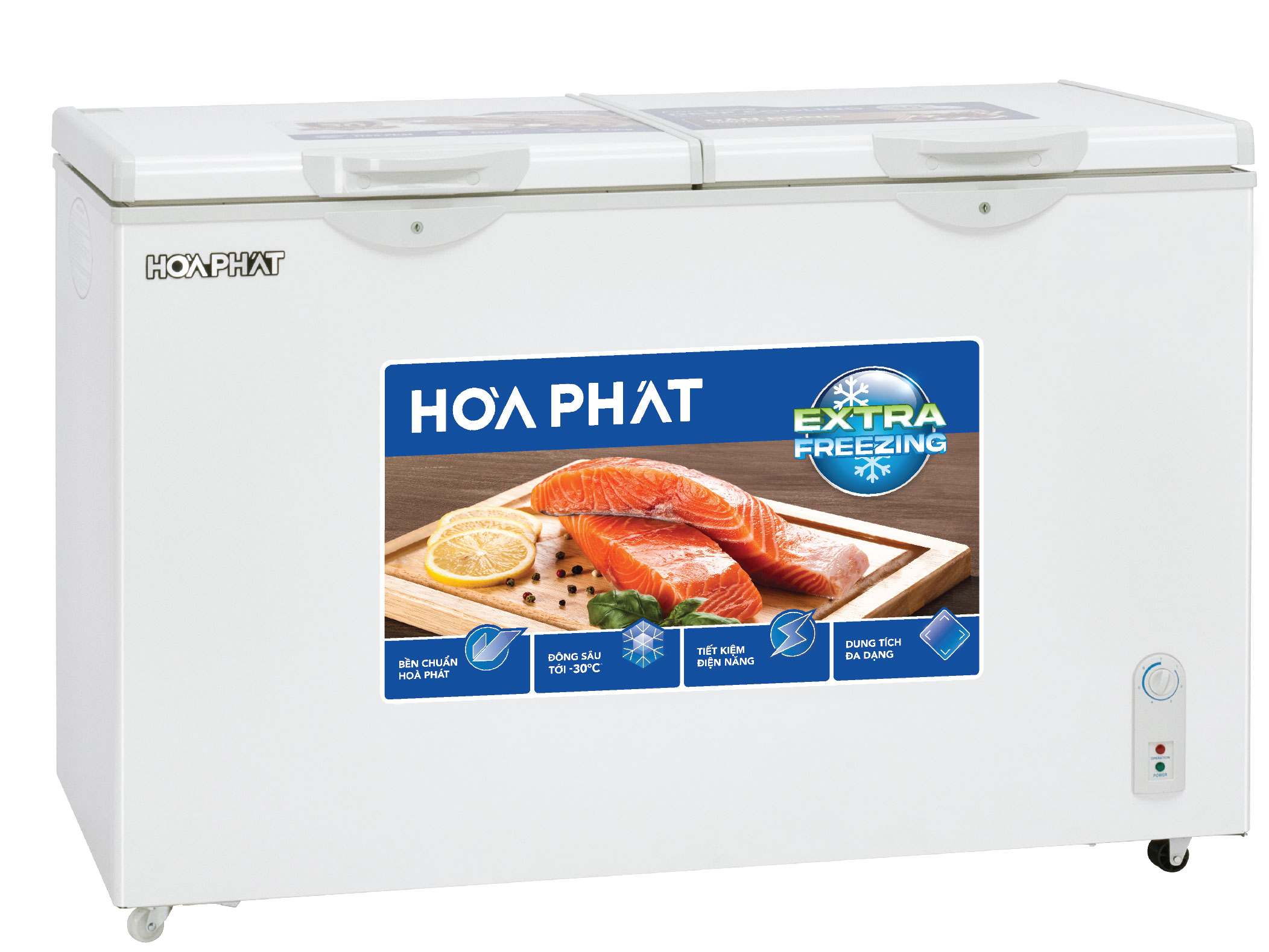 Tủ đông Hòa Phát 2 ngăn 2 cánh HPF BN6271 - 271 lít
