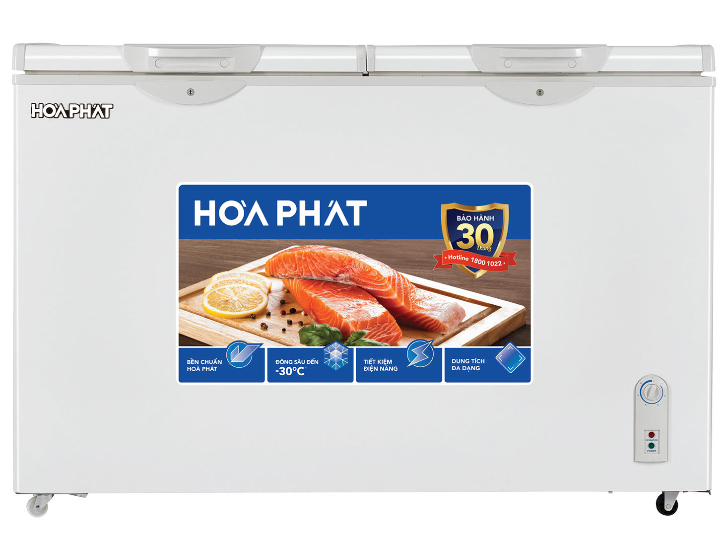 Tủ đông Hòa Phát 2 ngăn 2 cánh HPF BN6271 - 271 lít