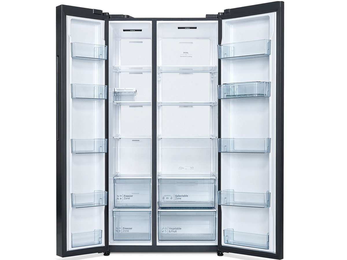 Tủ lạnh Side By Side Hitachi Inverter 656 lít HRSN9713ESGBKVN