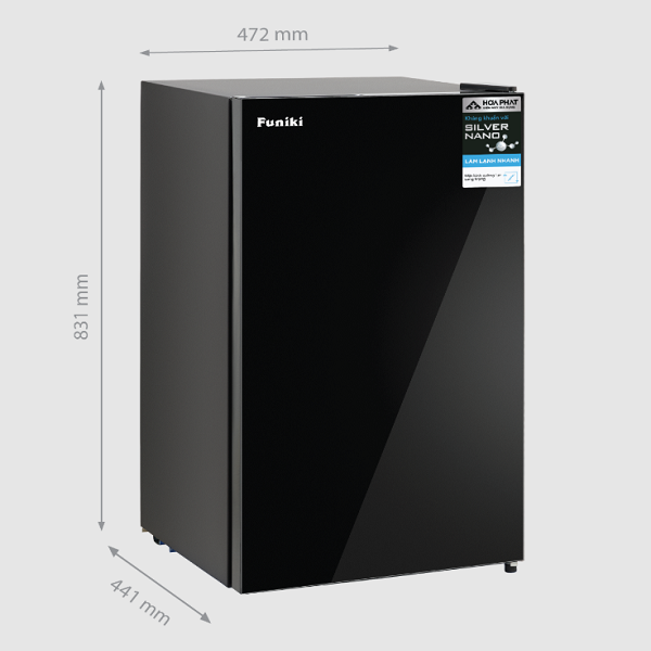 Tủ lạnh mini cánh kính Funiki HR S690GB 90L