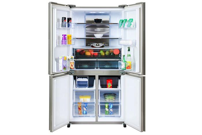 Tủ lạnh Sharp Inverter 572 lít Multi Door SJ-FX650V-SL