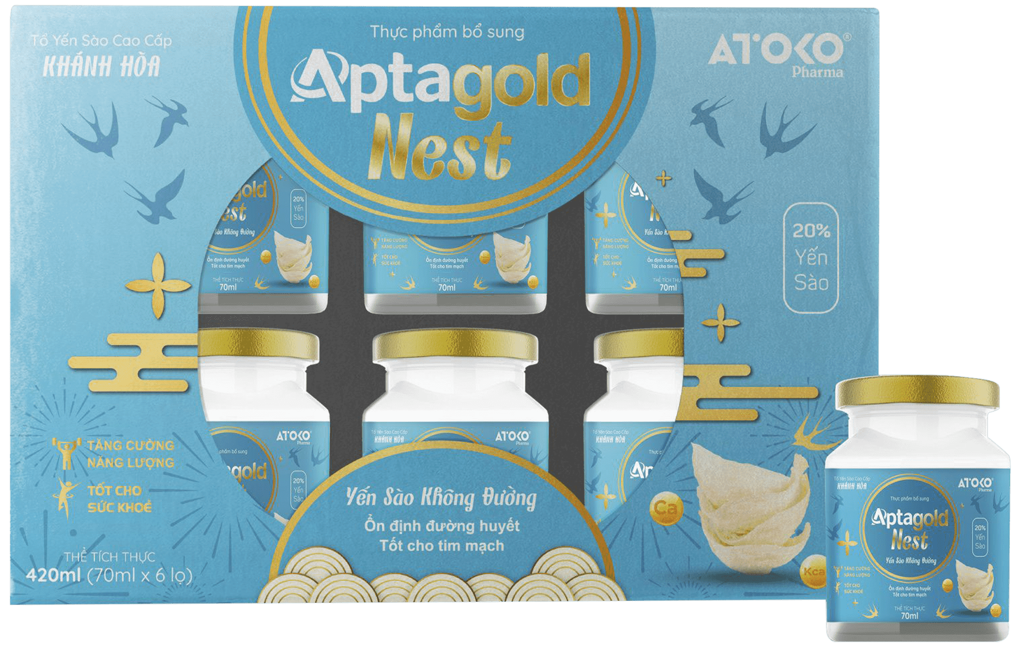 Aptagold Nest Không Đường