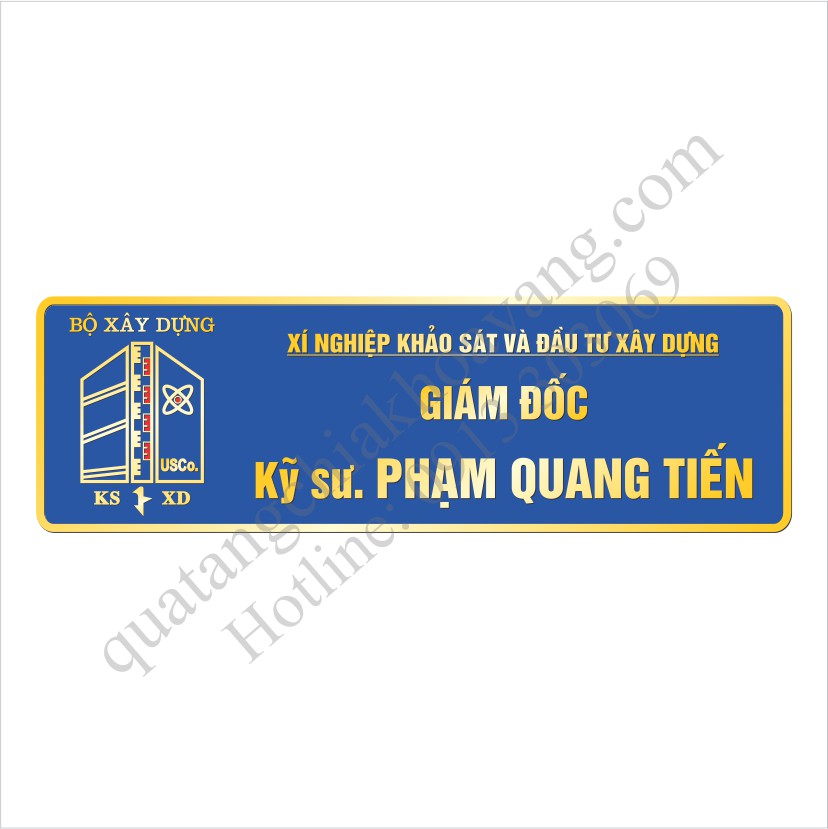 Biển tên Bộ Xây dựng