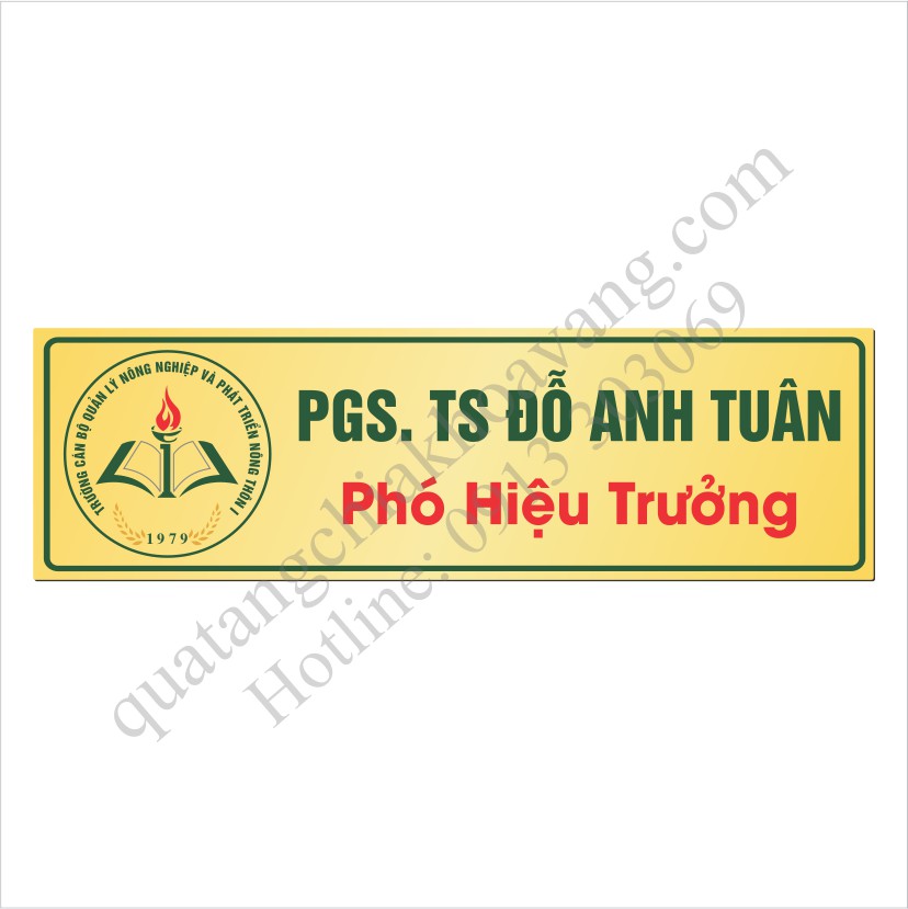 Biển tên Trường Quản lý NN và PTNT