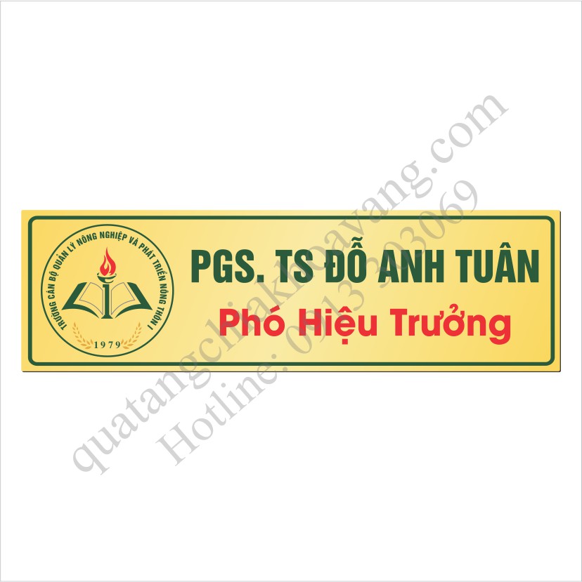 Biển tên Trường Quản lý NN và PTNT