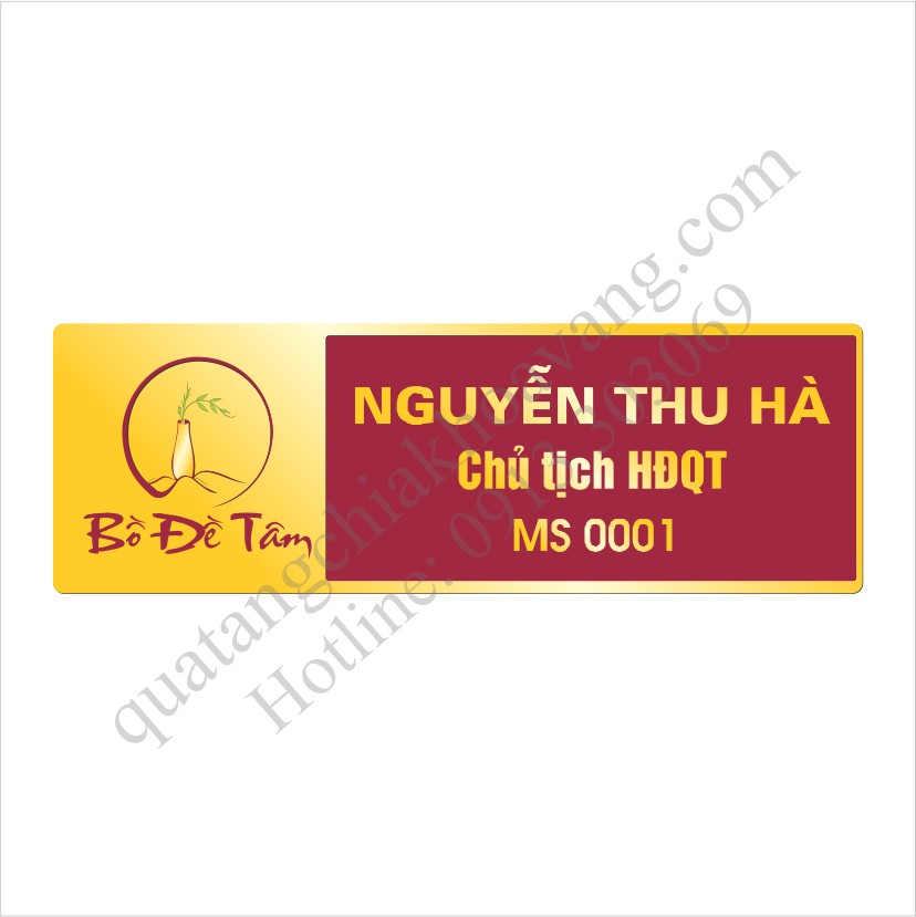 Biển tên Bồ Đề Tâm