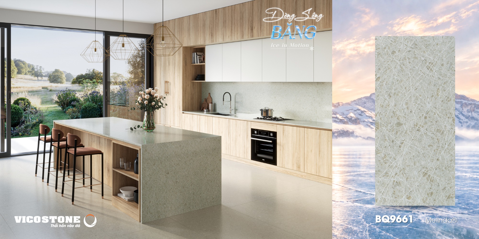 Bộ sưu tập VICOSTONE® - Dòng Sông Băng - Hotnew 2026