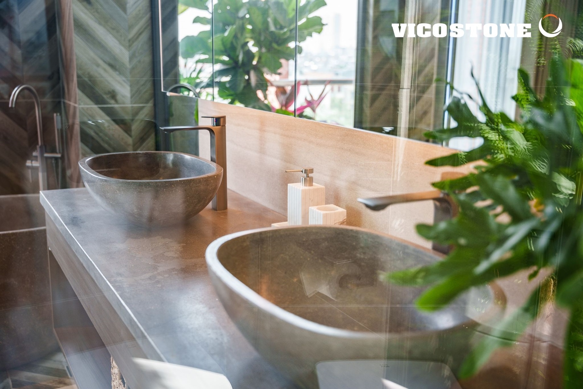 Khu vực lavabo tại Showroom Ái Linh Bắc Ninh