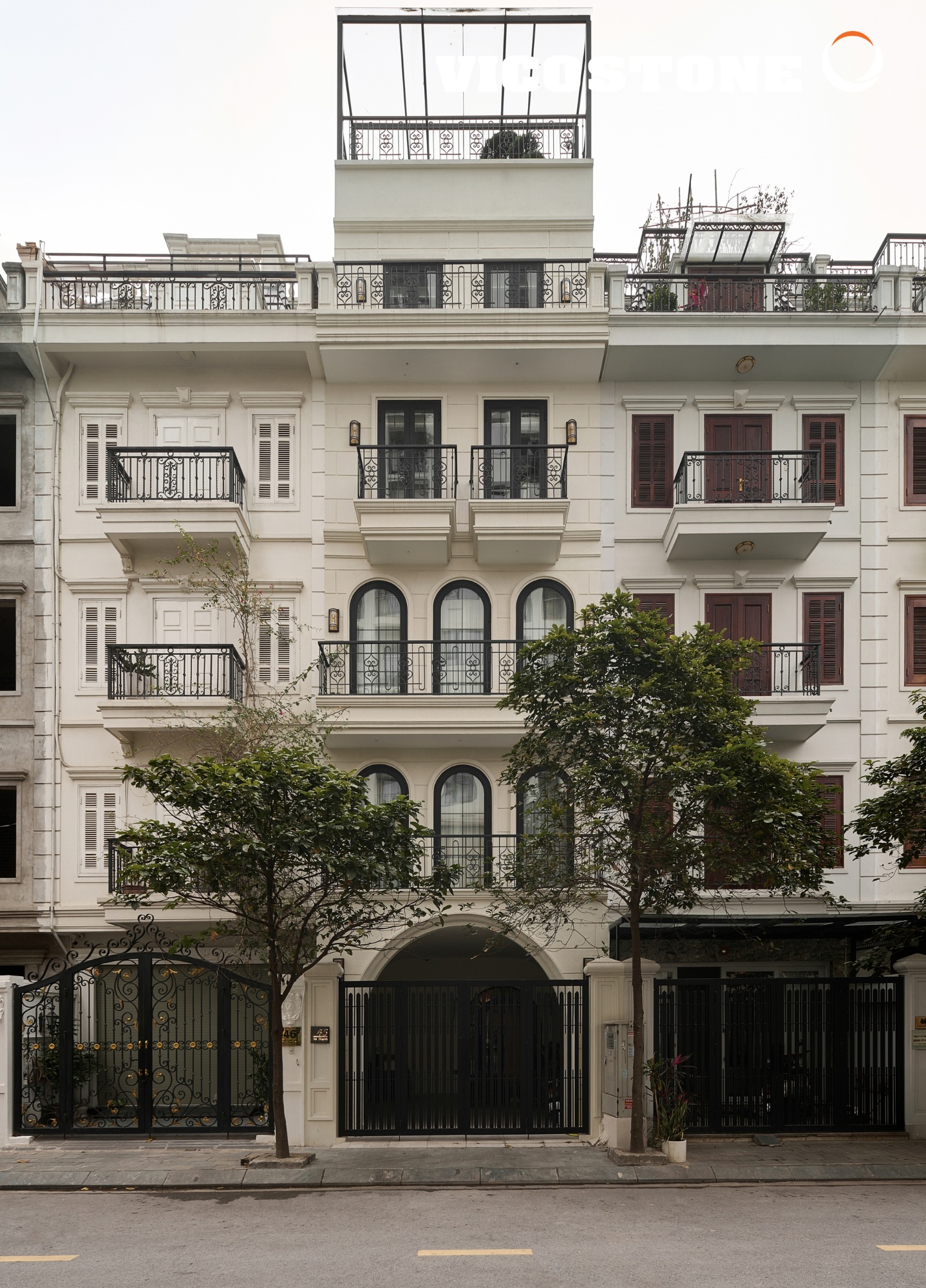 Không gian bếp thực tế tại The Impressionism House Long Biên Hà Nội