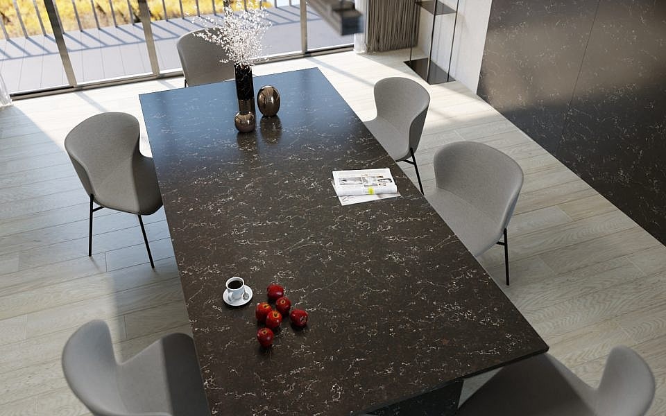 vicostone java noir stol