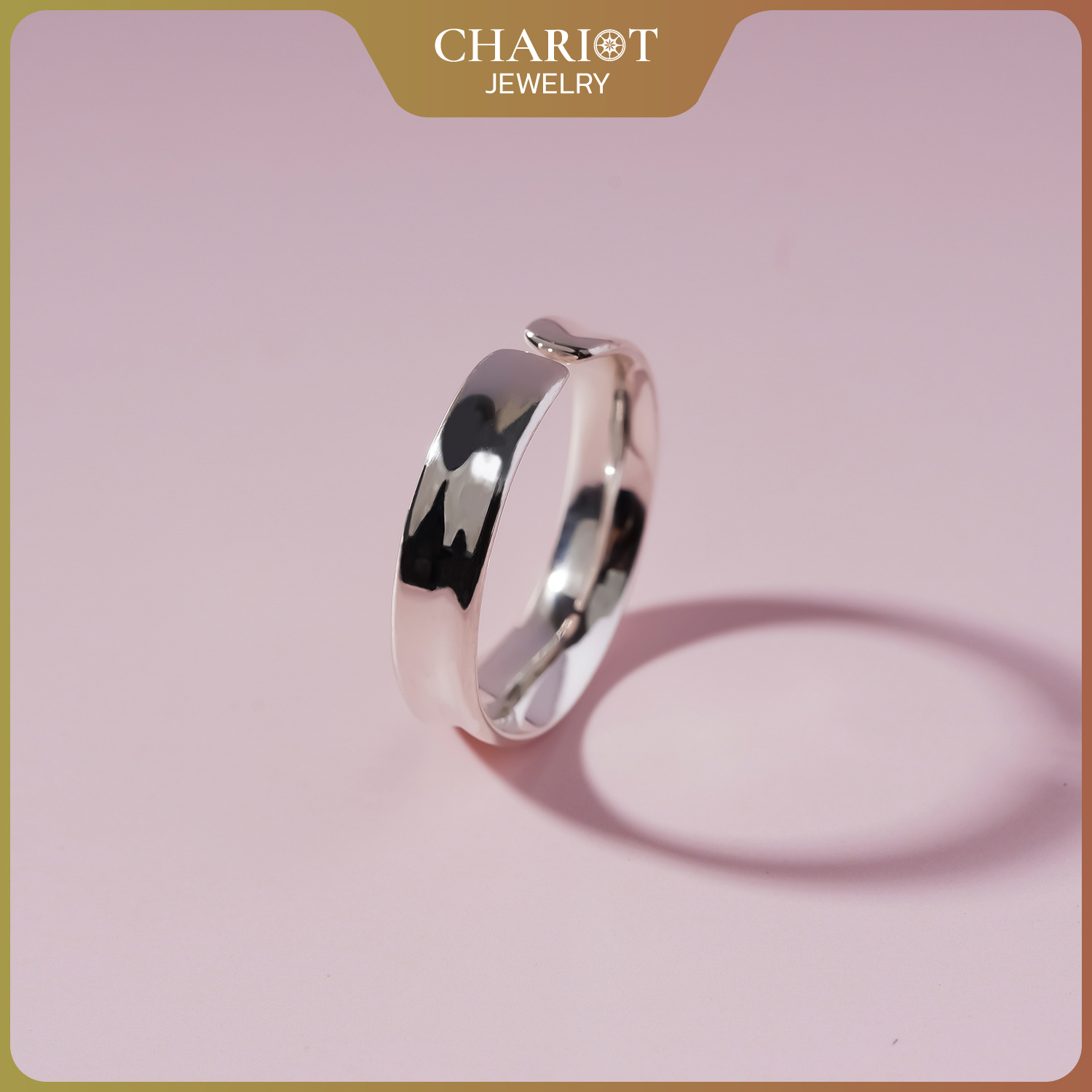 Nhẫn Bạc NCJ22 vương miện cách điệu Chariot Jewelry