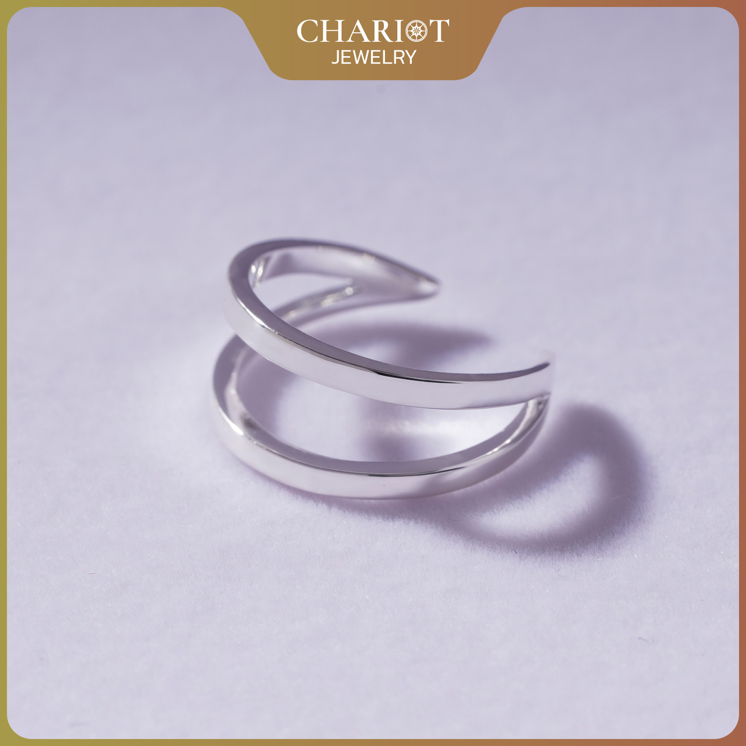 Nhẫn Bạc NCJ21 2 Lớp Chariot Jewelry