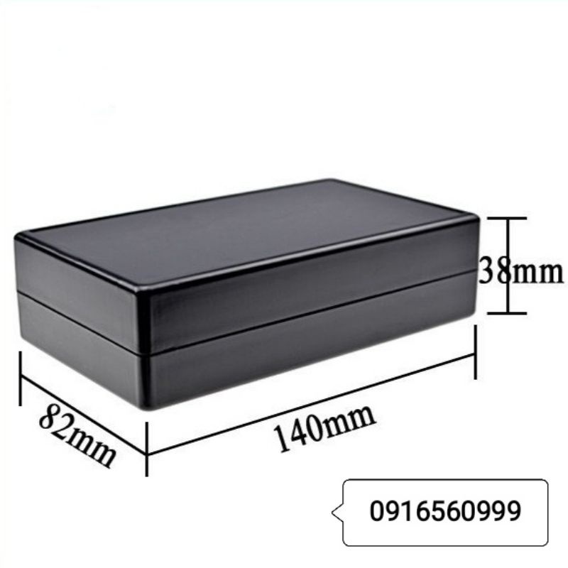 HỘP NHỰA ABS 140*82*38mm (Màu đen, Màu trắng)