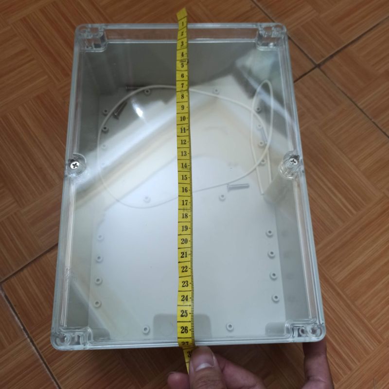 HỘP NHỰA ABS 265x185x95mm NẮP TRONG, lắp được 24 pin 32650 hoặc 12 pin 33140