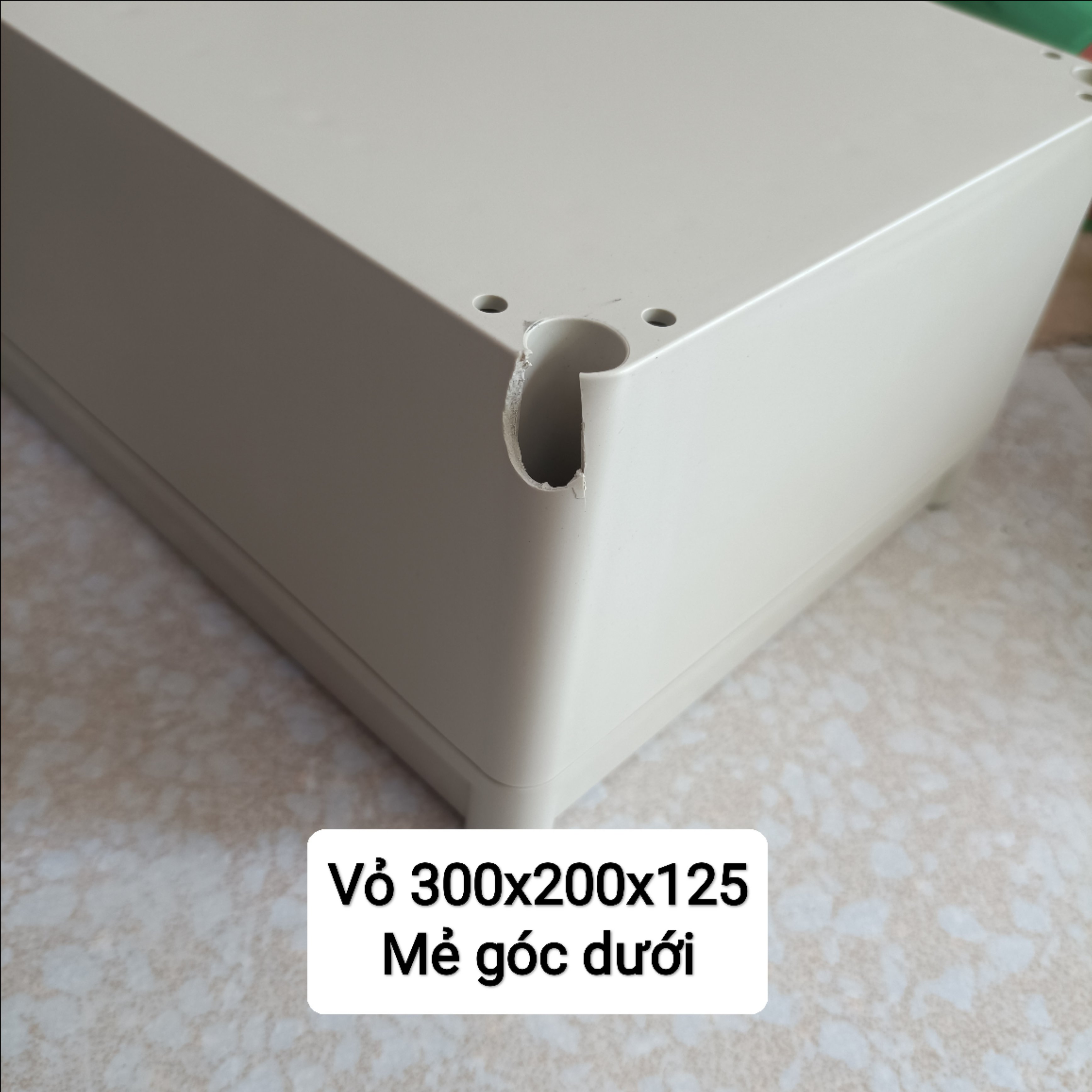 Hộp Nhựa ABS 300x200x125 Chống Nước, lắp được 8 cell 46160