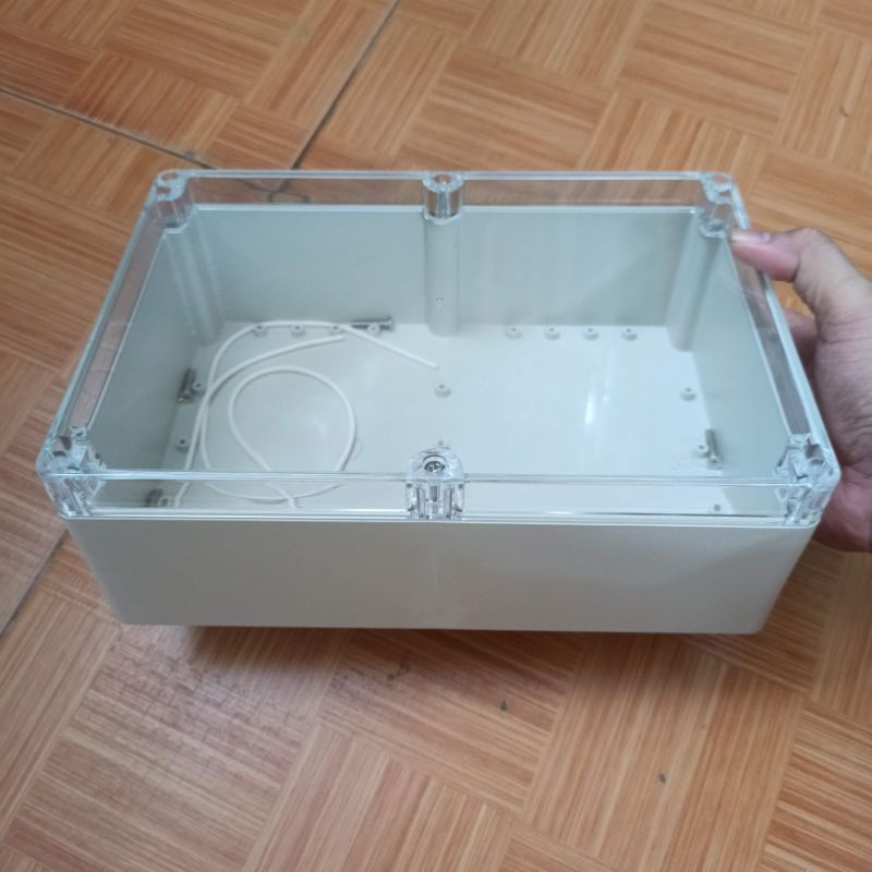 HỘP NHỰA ABS 265x185x95mm NẮP TRONG, lắp được 24 pin 32650 hoặc 12 pin 33140