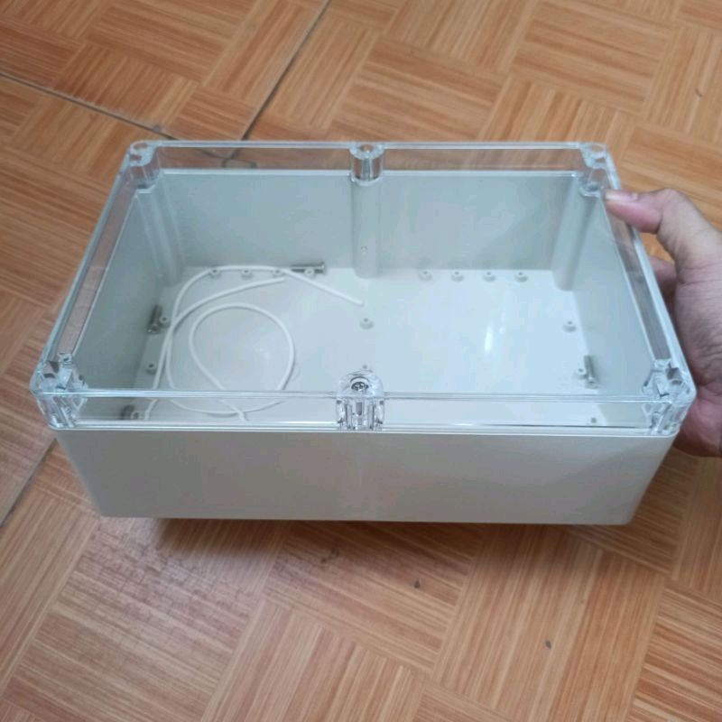 HỘP NHỰA ABS 265x185x95mm NẮP TRONG, lắp được 24 pin 32650 hoặc 12 pin 33140