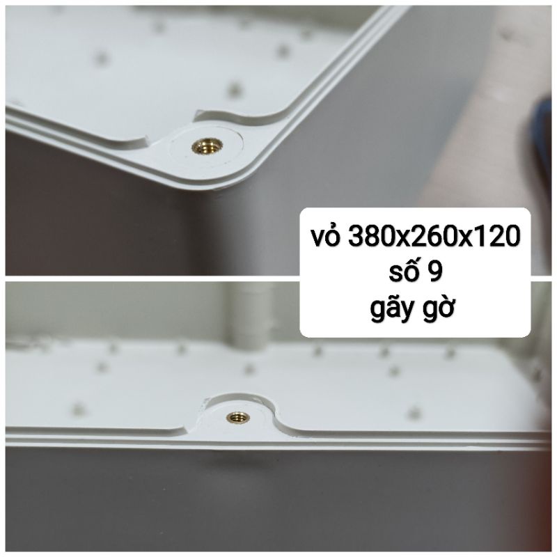 Hộp nhựa ABS 380x260x120mm, lắp được 12 cell 46160, lắp được 72 cell 32650