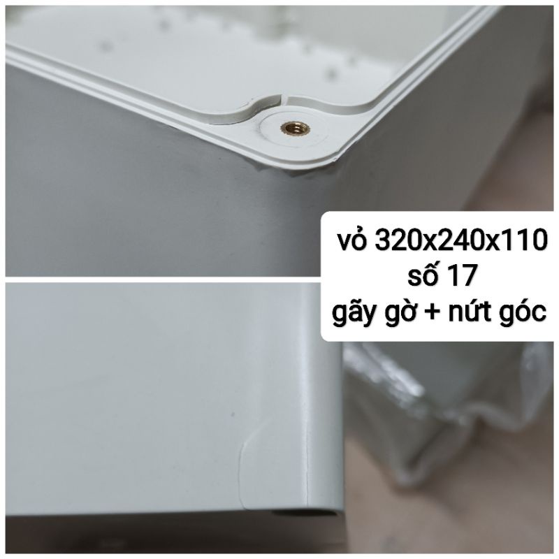 Hộp Nhựa ABS 320x240x110mm lắp được 24 cell 33140 hoặc 8 cell 46160 (Chống Nước IP65)
