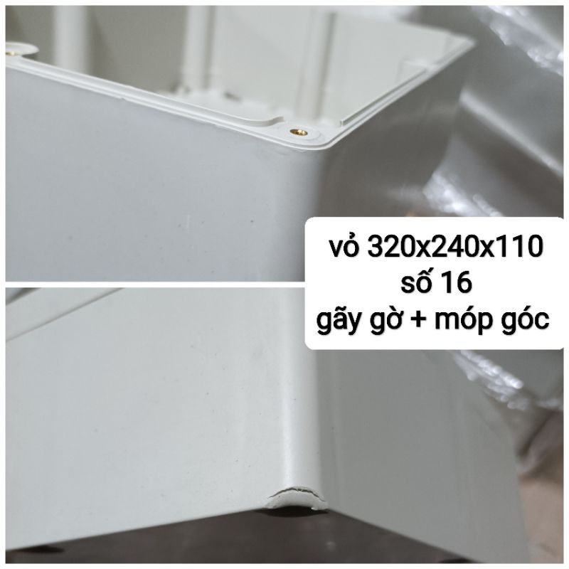 Hộp Nhựa ABS 320x240x110mm lắp được 24 cell 33140 hoặc 8 cell 46160 (Chống Nước IP65)