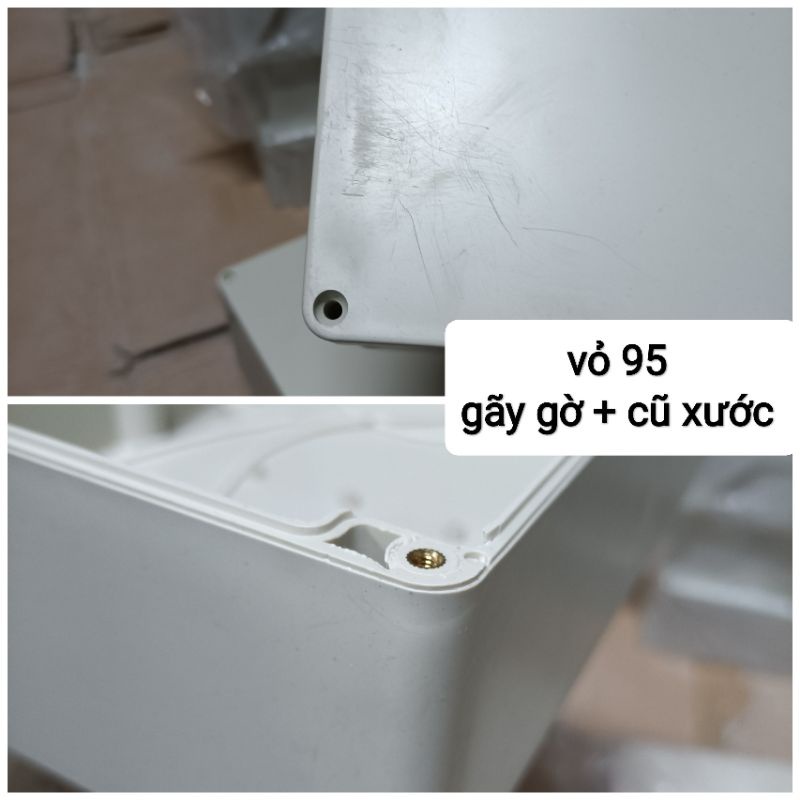 Hộp Nhựa ABS 265x185x95mm chống nước, lắp được 12 cell 33140, hoặc 24 cell 32650, 32700