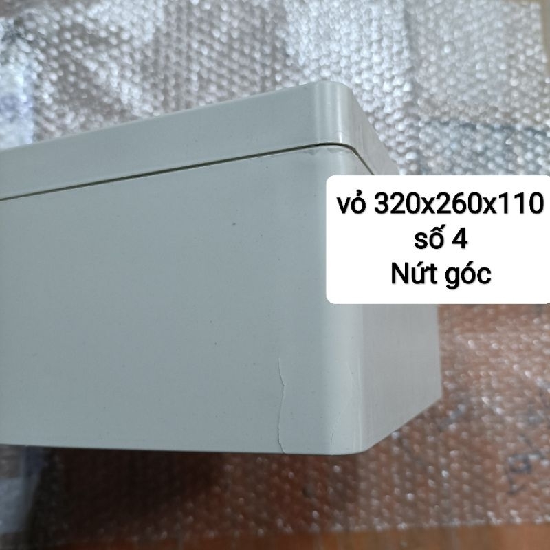Hộp Nhựa ABS 320x240x110mm lắp được 24 cell 33140 hoặc 8 cell 46160 (Chống Nước IP65)