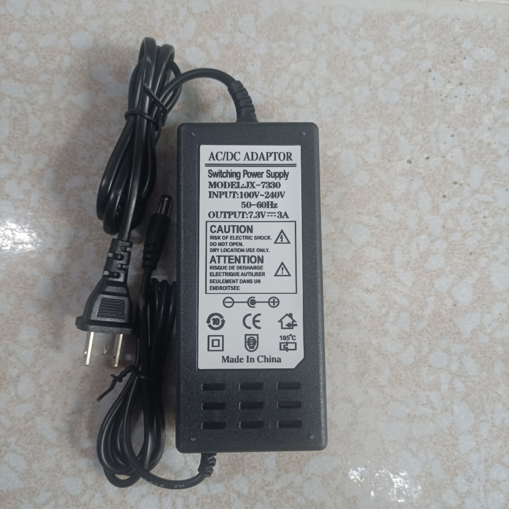 Sạc 7.2V - 7.3V 1A, Sạc 7.2V - 7.3V 2A cho pin sắt photphat hệ 2S 6.4V