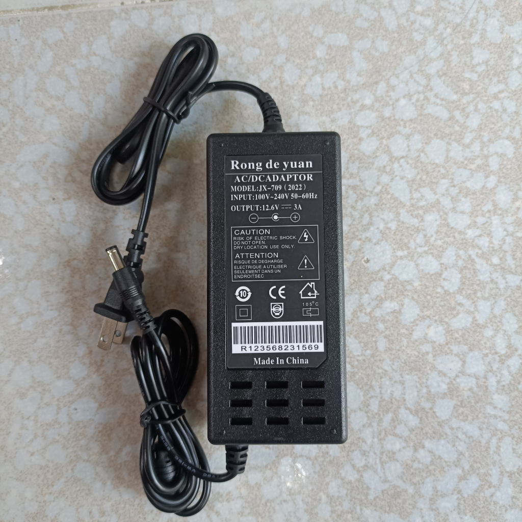 Sạc Pin 3S 12.6V-3A 4A Cho khối pin 3s 12.6v, quạt tích điện, máy khoan pin ....có đèn báo đầy, có lọc nhiễu