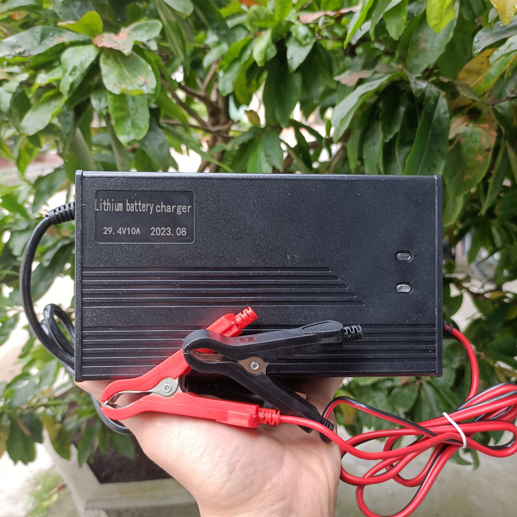 Sạc chân kẹp cá sấu 25.2V 10A sạc cho hệ 6S pin Li-ion