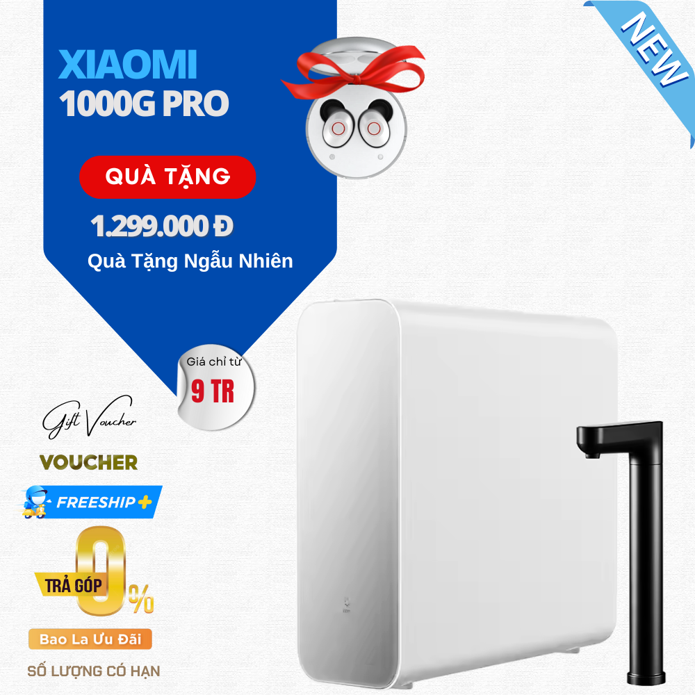 Máy Lọc Nước Xiaomi Mijia 1000G Pro – Lõi Lọc 6 Giai Đoạn