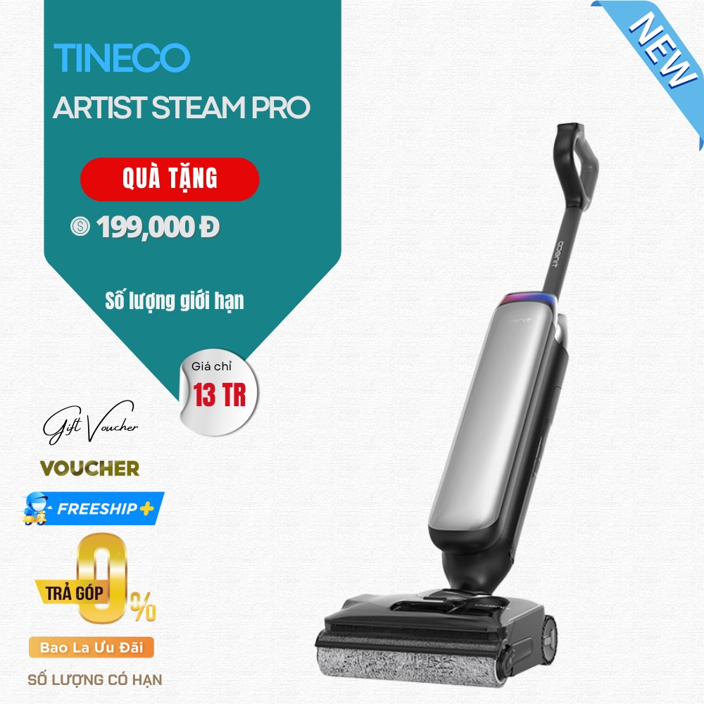 Máy Hút Bụi Lau Nhà Tineco Floor One S9 Artist Steam Pro - Bản Quốc Tế