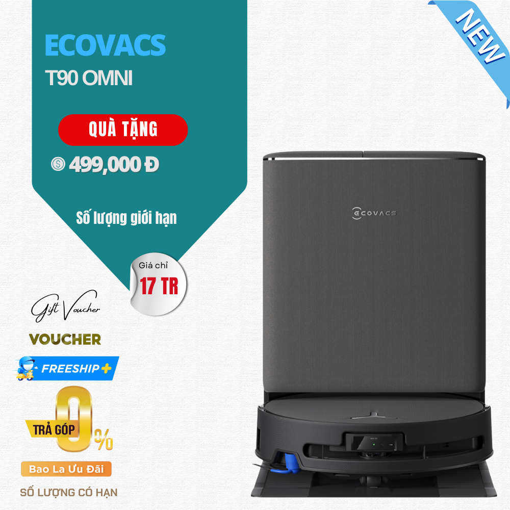 Robot Hút Bụi Lau Nhà Ecovacs Deebot T90 Pro Omni - Bản Quốc Tế