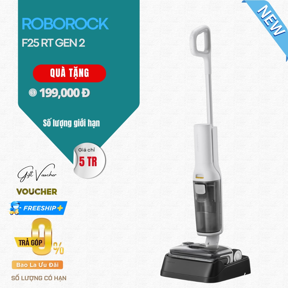 Máy Hút Bụi Lau Nhà Roborock F25 RT Gen 2 - Bản Quốc Tế