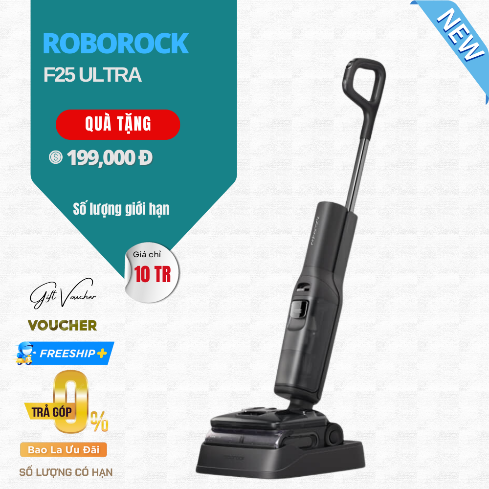 Máy Hút Bụi Lau Nhà Roborock F25 Ultra - Bản Quốc Tế
